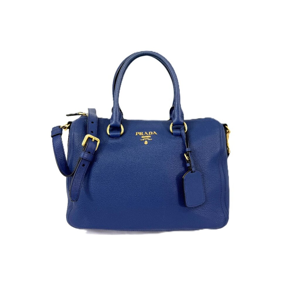 Prada Vitello Phenix Bluette 1BB023 - Picture 2 of 12